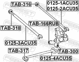 Febest TAB-166RUB Rear Knuckle Bushing