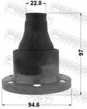 Febest 1615-164SA Drive Shaft CV Joint Boot 96.4?97?22.8