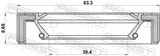 Febest 95GAS-40630909C Drive Shaft Oil Seal 38.4X63.3X8.65X8.65