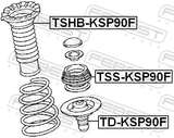 Febest TD-KSP90F Front Shock Absorber Jounce Bumper