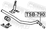 Febest TSB-790 Front Stabilizer Bar Bush D14