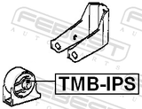 Febest TMB-IPS Front Engine Mount Bushing