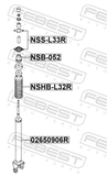 Febest NSB-052 Rear Shock Absorber Bushing