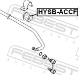Febest HYSB-ACCF Front Stabilizer Bar Bush D18.5