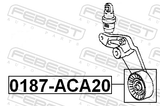 Febest 0187-ACA20 Pulley Tensioner Kit