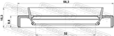 Febest 95HBY-34560915L Drive Shaft Oil Seal 32X56.3X8.8X15.3