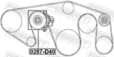 Febest 0287-D40 Pulley Tensioner Kit