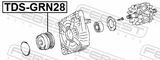 Febest TDS-GRN28 Alternator Pulley 1GRFE