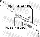Febest FDSB-F150SG Steering Rack Bushing