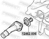 Febest 12462-006 Thermostat 88°C