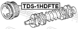 Febest TDS-1HDFTE Crankshaft Pulley 1HDFTE