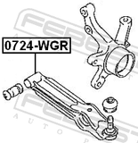 Febest 0724-WGR Front Lower Arm