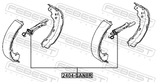 Febest 2404-SAN8R Rear Brake Shoe Adjuster Kit