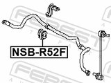 Febest NSB-R52F Front Stabilizer Bar Bush D26