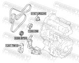 Febest 1288-DM Pulley Idler