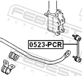 Febest 0523-PCR Rear Stabilizer Link / Sway Bar Link