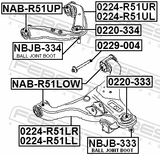 Febest 0229-004 Camber Adjusting Eccentric Bolt
