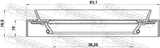 Febest 95HDS-38631016X Drive Shaft Oil Seal 36.25X63.1X10X16.5