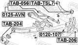 Febest 0120-107 Ball Joint Rear Knuckle