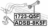 Febest ADSB-8K5F Front Stabilizer Bar Bush D23.4