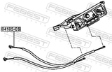 Febest 04105-CS Heater Control Cable