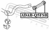 Febest ADAB-Q5FSB Front Stabilizer Link Bushing