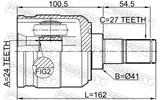 Febest 1211-TUC20MT Inner CV Joint 24X41X27
