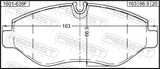 Febest 1601-639F Pad Kit, Disc Brake, Front