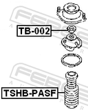 Febest TSHB-PASF Front Shock Absorber Boot