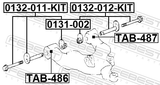 Febest 0132-012-KIT Repair Kit, Cam Sub-Assembly (Set)
