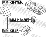 Febest MM-KB4TM Transmission Mount