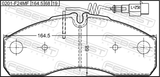 Febest 0201-F24MF Pad Kit, Disc Brake, Front - Kit