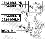 Febest 0524-M6 Front Lower Arm
