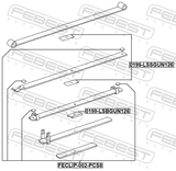 Febest 0199-LSSGUN126 Spacer Silencer, Spring