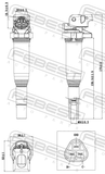 Febest 19640-001 Ignition Coil