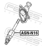 Febest ASN-N16 Intermediate Steering Shaft