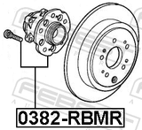 Febest 0382-RBMR Rear Wheel Hub