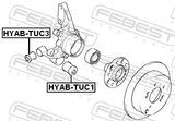 Febest HYAB-TUC3 Rear Knuckle Bushing
