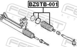 Febest BZSTB-001 Steering Gear Boot