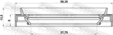 Febest 95JES-39590913X Drive Shaft Oil Seal 37.75X59.35X8X13.5