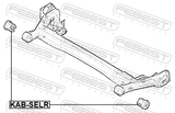 Febest KAB-SELR Rear Crossmember Bushing
