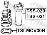Febest TSI-MCV30R Rear Spring Lower Seat
