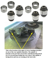 Rear Upper & Lower Knuckle/Spindle/Suspension Bushing Set (All 4 Bushings)