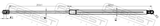 Febest 23117-009 Hood Gas Strut (With End Damping) L655/320N