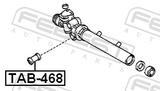 Febest TAB-468 Steering Rack Bushing