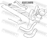 Febest 01451-2AZFE Crankcase Breather Hose