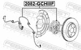 Febest 2082-GCHIIIF Front Wheel Hub