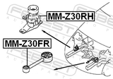 Febest MM-Z30FR Front Engine Mount