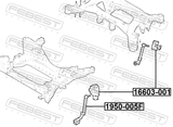 Febest 1950-005F Link, Height Control Sensor