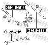 Febest 0125-215B Rear Transverse Link